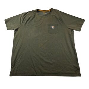 Carhartt Force 3XL Relaxed Fit Pocket T-Shirt Men's Green Workwear